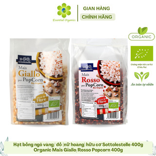 Hạt bỏng ngô vàng, đỏ hữu cơ Sottolestelle 400g