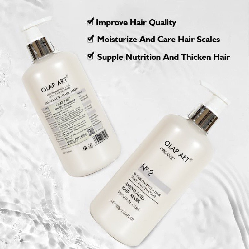 Kem ủ tóc phục hồi hư tổn Olap Art No2 hấp tóc phân tử hữu cơ siêu mềm mượt tại nhà chính hãng