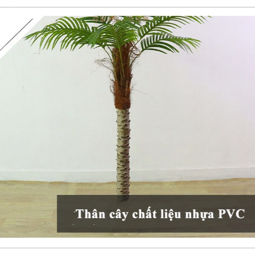 Cây Giả Cây Chà Là Cây Cau Nga Mi Cao 1,8m và 2m Trang Trí Decor Nhà Cửa Bền Đẹp