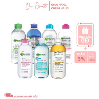 Tẩy trang Garnier Skinactive Micellaire 400ml 125ml da thường da hỗn hợp dầu nhạy cảm Ouibeaute