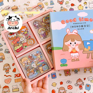 Hộp 100 tấm sticker cute