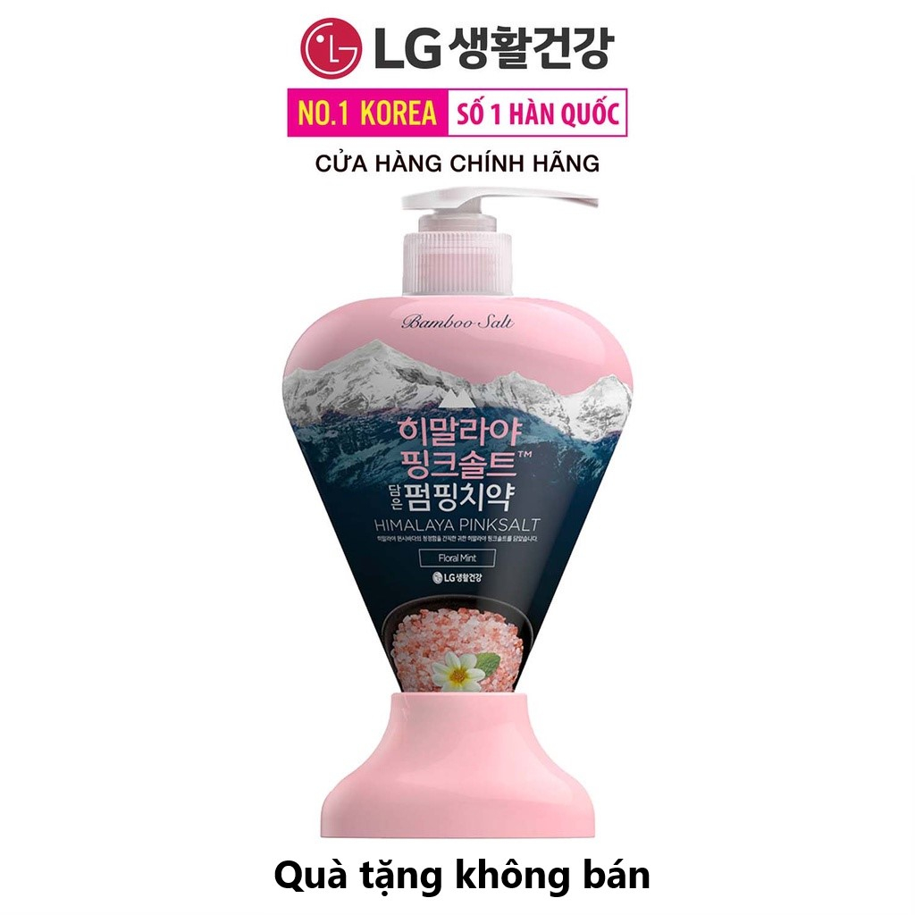 [Quà tặng không bán] Kem đánh răng Hương hoa bạc hà chứa muối hồng Himalaya và muối tre Bamboo Salt Himalaya PinkSalt 28