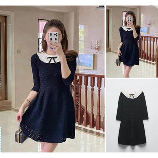 **ZARA** Đầm tiểu thư len newtag size XS