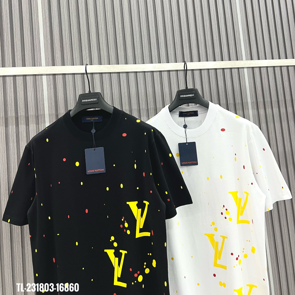 Áo Thun Nam Cao Cấp LV in Họa Tiết cotton 250gsm Dày Dặn Hàng Siêu Cấp