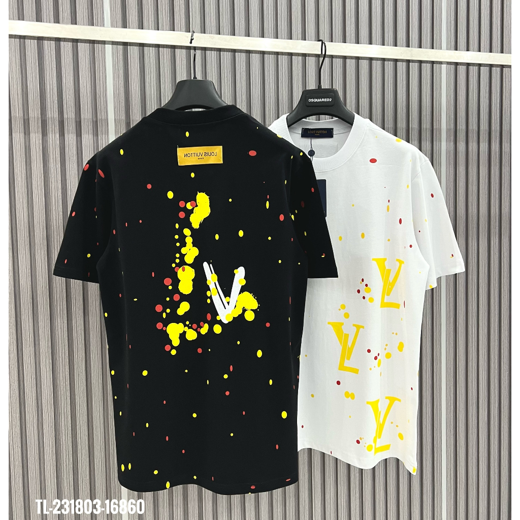 Áo Thun Nam Cao Cấp LV in Họa Tiết cotton 250gsm Dày Dặn Hàng Siêu Cấp