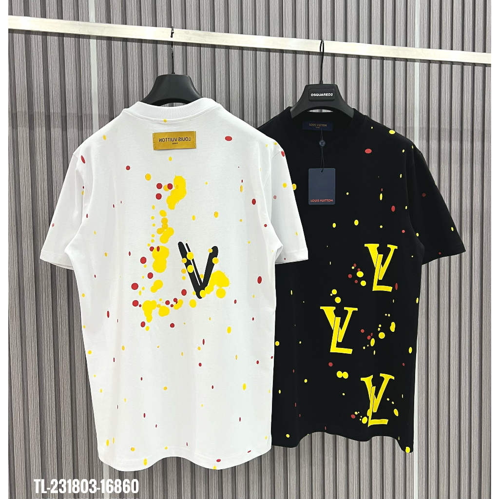 Áo Thun Nam Cao Cấp LV in Họa Tiết cotton 250gsm Dày Dặn Hàng Siêu Cấp