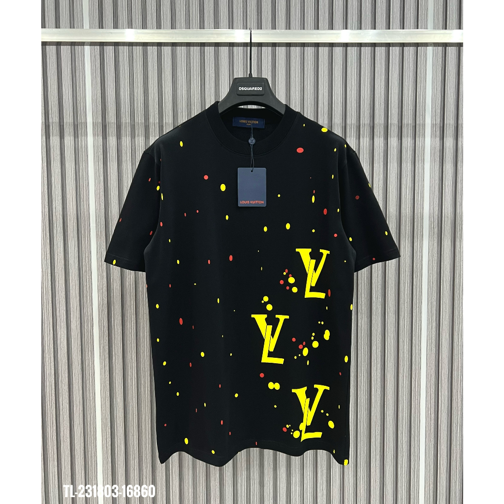 Áo Thun Nam Cao Cấp LV in Họa Tiết cotton 250gsm Dày Dặn Hàng Siêu Cấp