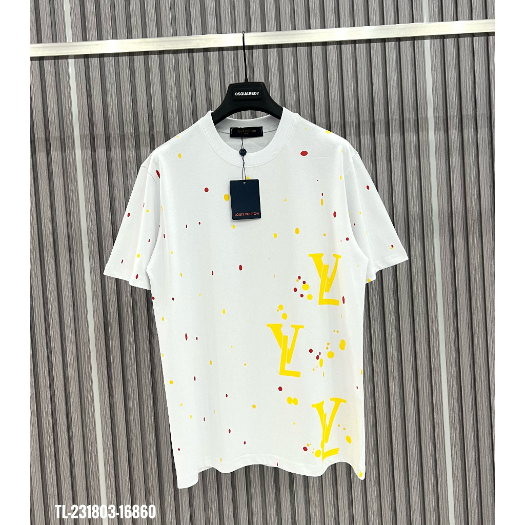 Áo Thun Nam Cao Cấp LV in Họa Tiết cotton 250gsm Dày Dặn Hàng Siêu Cấp