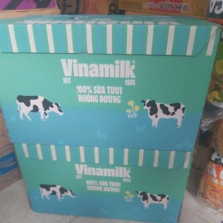 Thùng 12 hộp 1 lít sữa Vinamilk không đường