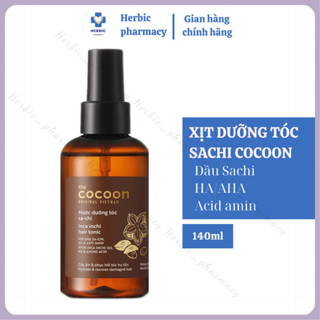 [Hàng chính hãng] Nước xịt dưỡng tóc sachi cocoon 140ml cấp ẩm và phục hồi tóc hư tổn - Thuần Chay