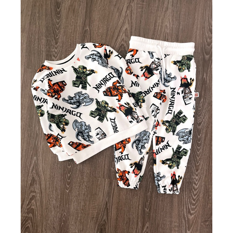 Bộ thu đông bé trai Nỉ Pri lego Ninjago