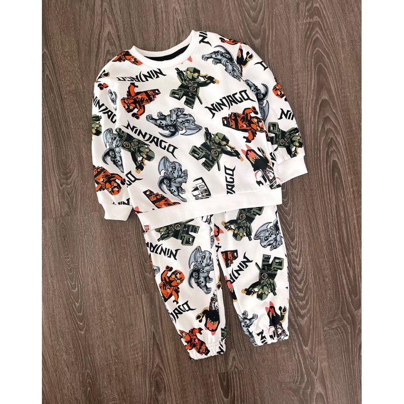 Bộ thu đông bé trai Nỉ Pri lego Ninjago