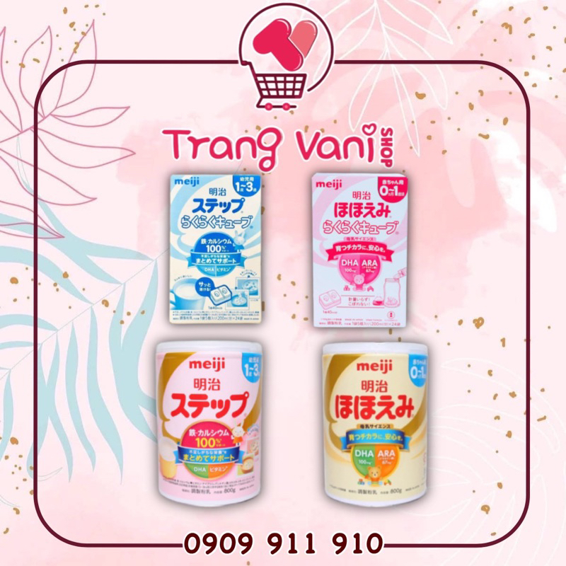 Sữa bột MEIJI Nội Địa Nhật số 0-1 và 1-3 Date 2024