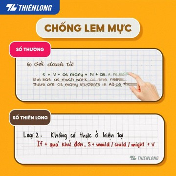Sổ lò xo đường kẻ caro A5 Thiên Long MB-015 - Màu ngẫu nhiên
