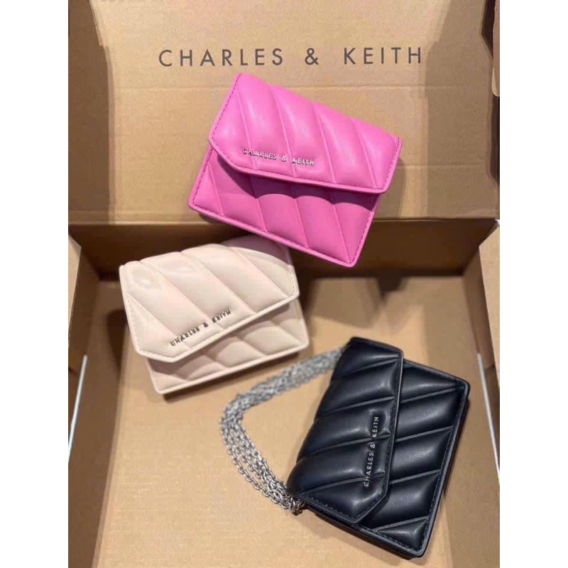 Ví C.K nắp trần chéo mini có kèm dây đeo siêu xinh FULL HỘP