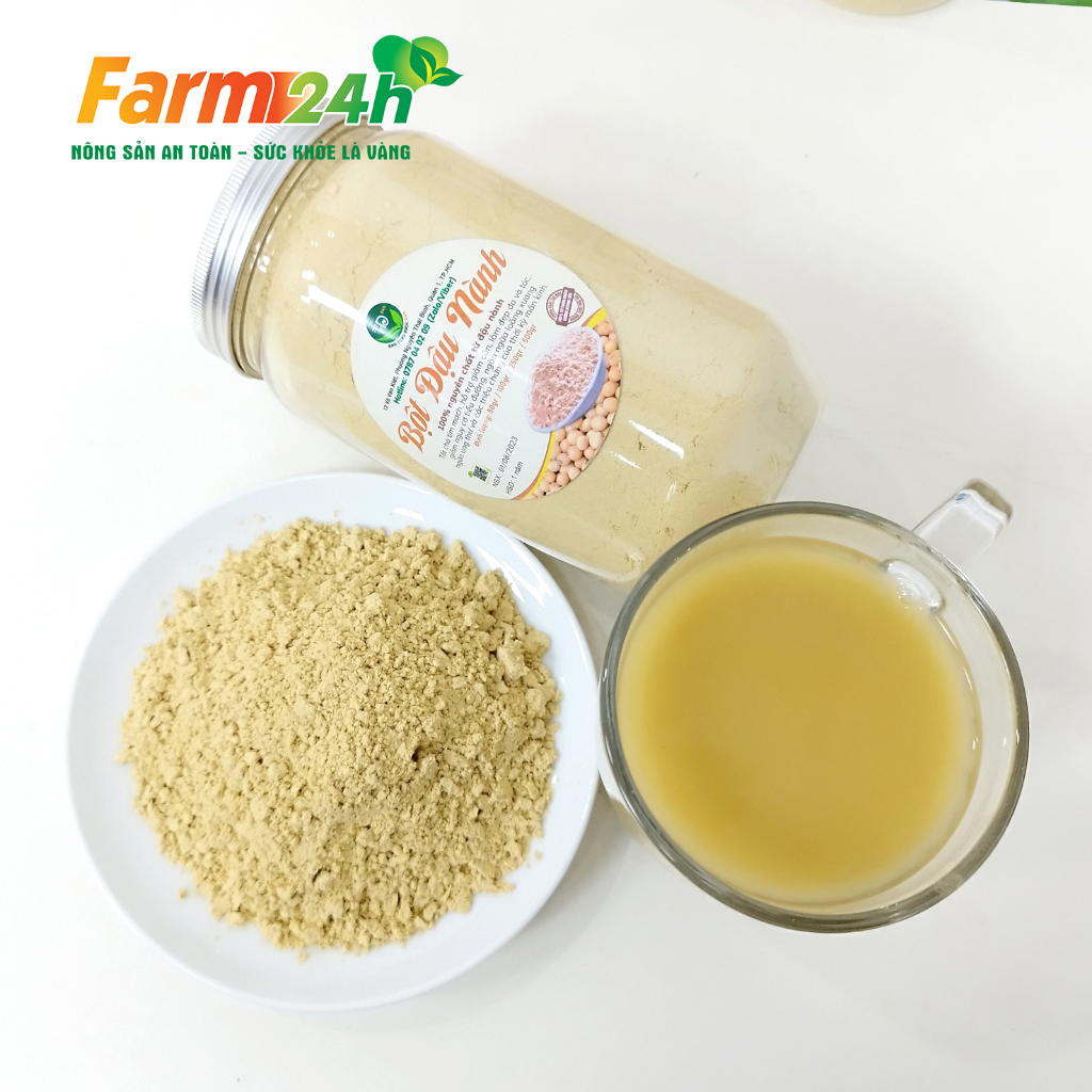 Bột đậu nành nguyên chất 100%, hàng công ty có mã vạch, tốt cho tim mạch, giảm cân, ngừa tiểu đường, loãng xương
