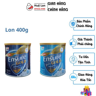 SỮA BỘT ENSURE GOLD HƯƠNG VANI/ ÍT NGỌT HƯƠNG VANI HỘP 400G