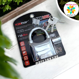 Ổ khóa hú báo động chống trộm 110db cao cấp Kinbar