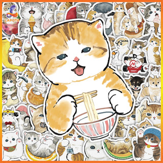 Set 50 cái Sticker Mèo Cute , Hình Dán Mèo chống nước, dán vali, laptop