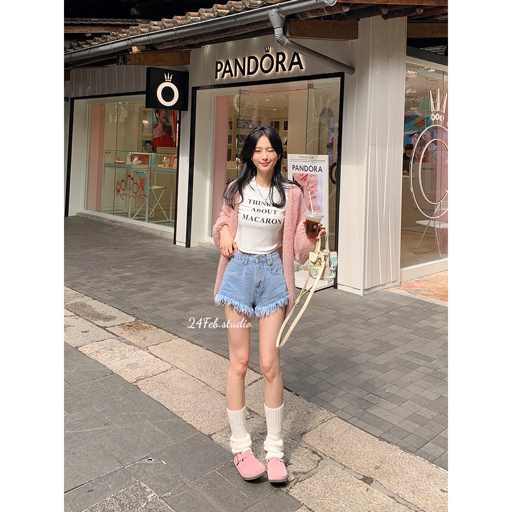 Áo khoác cardigan len mỏng tay bo phong cách vintage Hàn Quốc