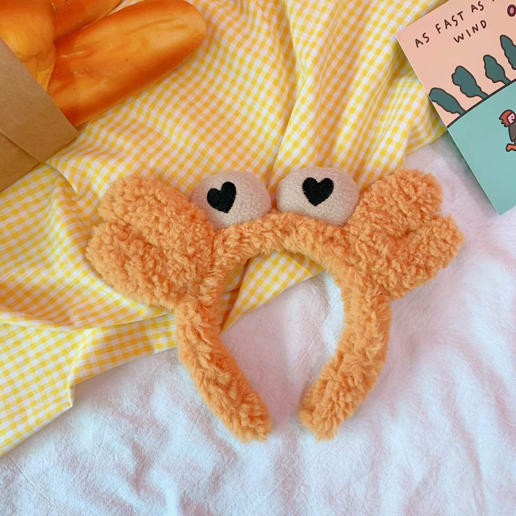 MVP3324 Bờm Rửa Mặt Cua, Băng Đô Rửa Mặt Cua Hình Thú Cute Hàn Quốc Nữ