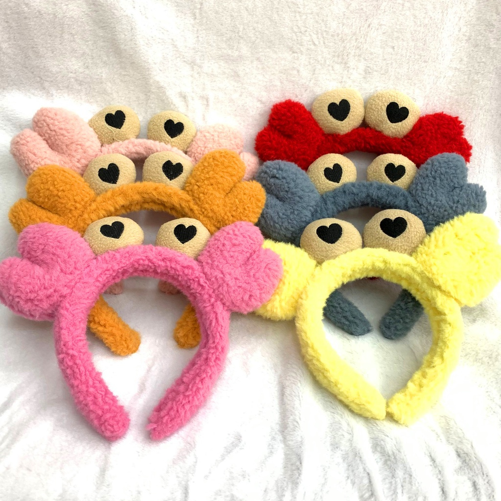 MVP3324 Bờm Rửa Mặt Cua, Băng Đô Rửa Mặt Cua Hình Thú Cute Hàn Quốc Nữ