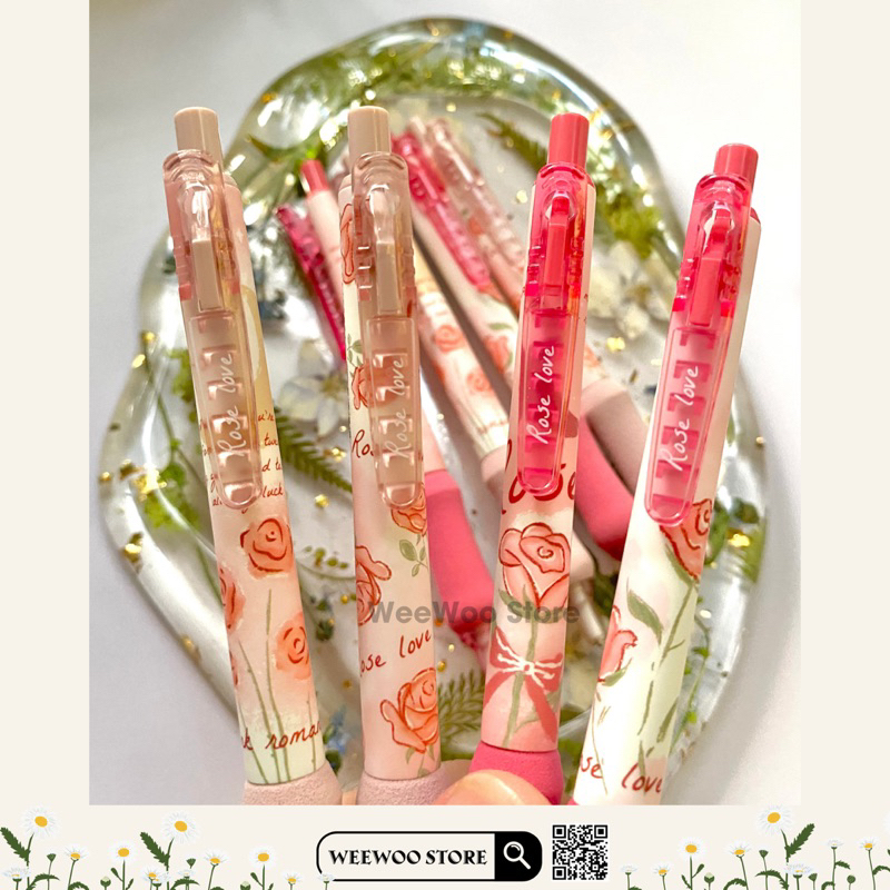 Bút chì bấm Mura Rose Love ngòi 0.5mm - WeeWoo Store