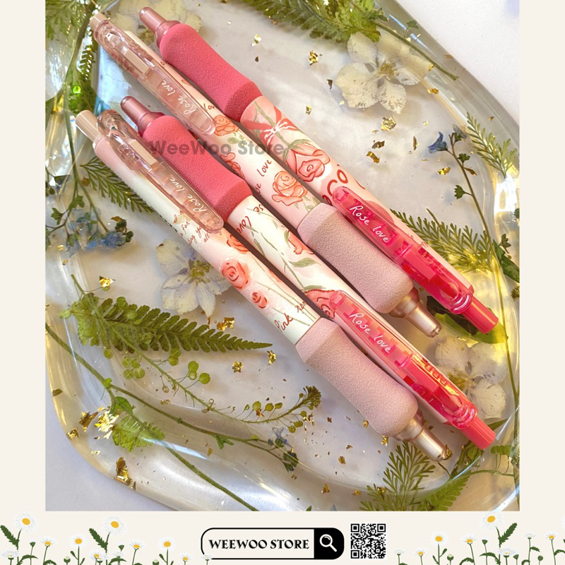 Bút chì bấm Mura Rose Love ngòi 0.5mm - WeeWoo Store