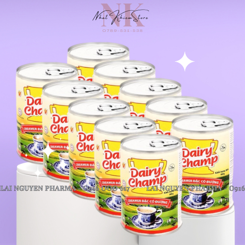 Combo 10 Sữa đặc có đường Dairy Champ lon 500g