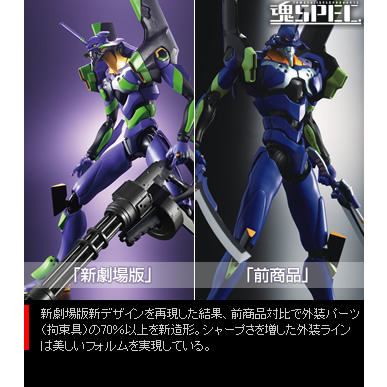 MÔ HÌNH CHÍNH HÃNG  SOUL OF CHOGOKIN SPEC XS-03 EVA-01