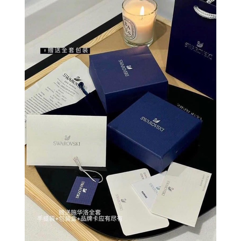 SET TRANG SỨC BẠC THIÊN NGA SWA - hộp xanh