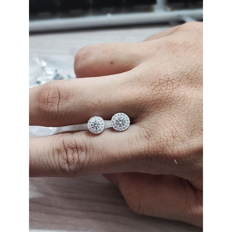 Khuyên tai lịch lãm bản nhỏ bạc 925 mẫu thiết kế sang trọng