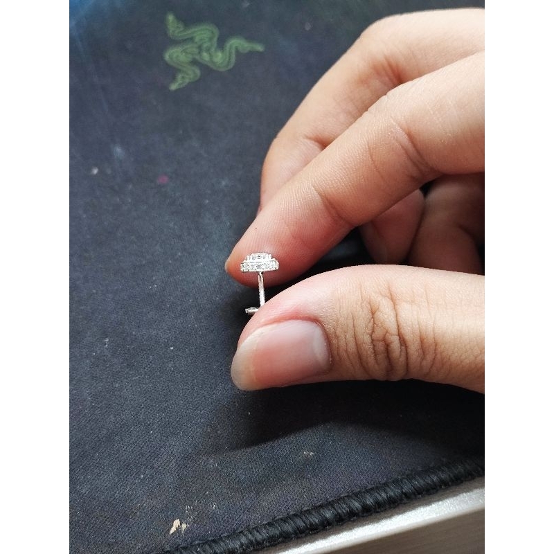 Khuyên tai lịch lãm bản nhỏ bạc 925 mẫu thiết kế sang trọng