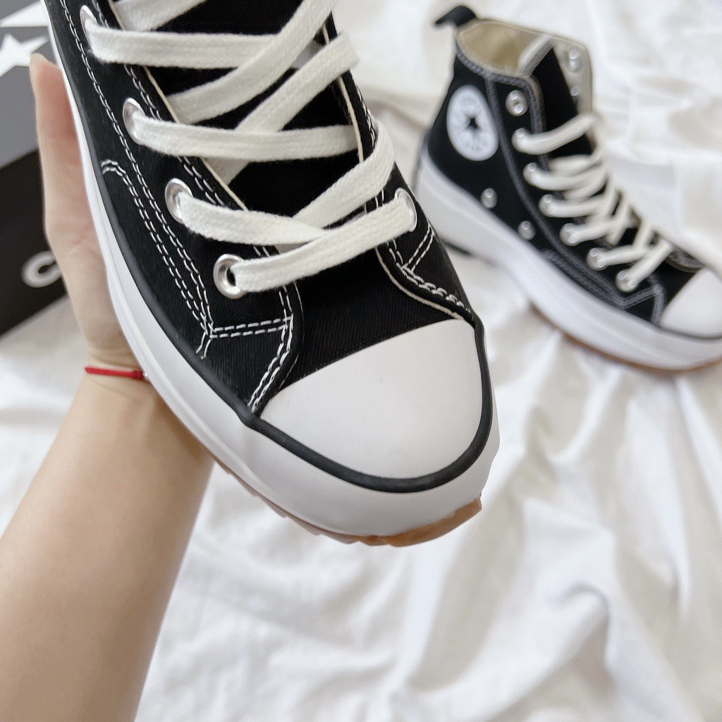 Giày Sneaker converse run star hike high black