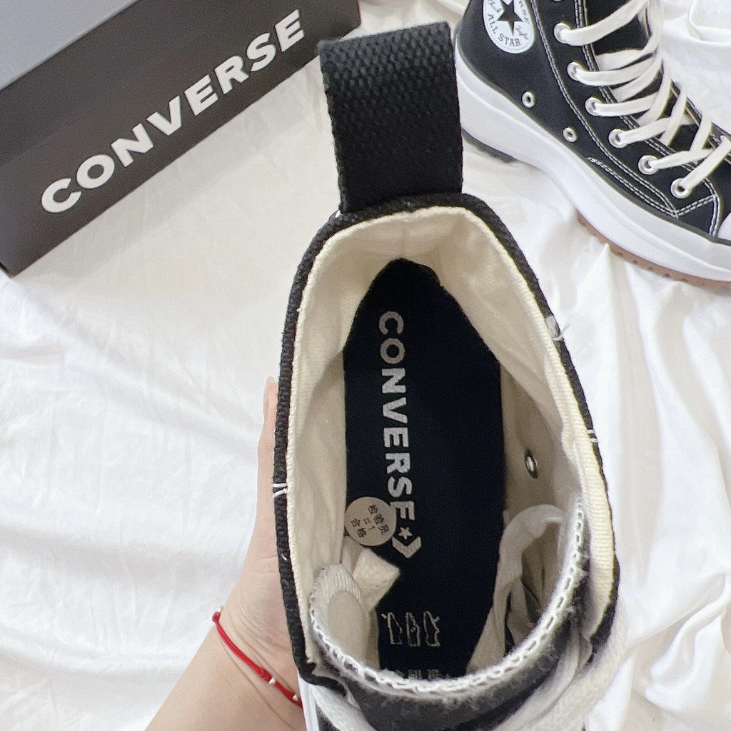 Giày Sneaker converse run star hike high black