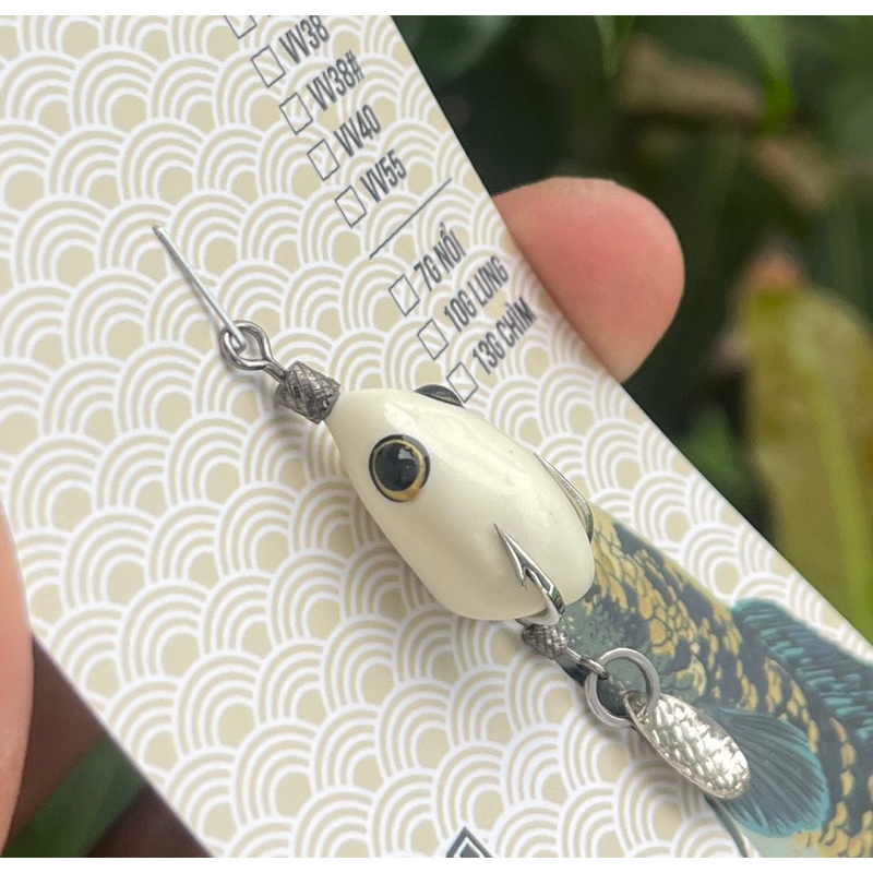 Nhái hơi vv20 mini 2cm 3gam,giành cho anh em  câu  cần uL