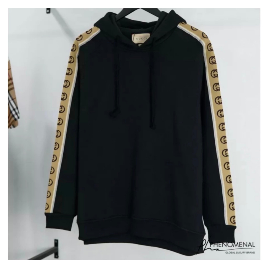 Áo Hoodie Gucci Thêu Sọc Tay Cao Cấp - Áo Hoodie Nam Nữ Thêu Sọc Tay Phong Cách Boy Phố Hottrend 2023