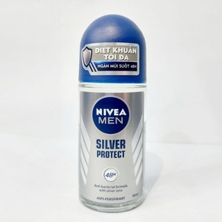 Lăn khử mùi Nivea Men Silver Protect Phân tử bạc 50ml