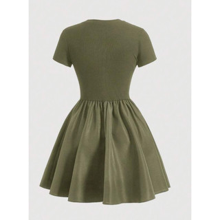 BASIC DRESS (RÊU) ảnh thật cuối