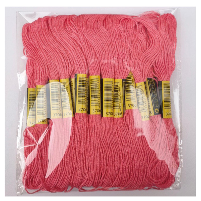 Chỉ cotton thêu tranh chữ thập, mã từ 3705 đến mã 3799