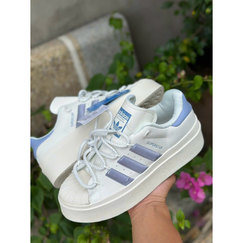 Giày thể thao sneaker bonega kem xanh