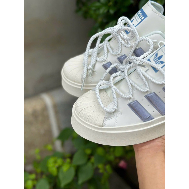 Giày thể thao sneaker bonega kem xanh