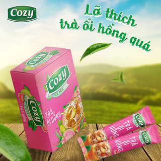 TRÀ COZY ICE TEA CHANH/ĐÀO/ỔI HỒNG.DÂU HỘP 15 GÓI 270G