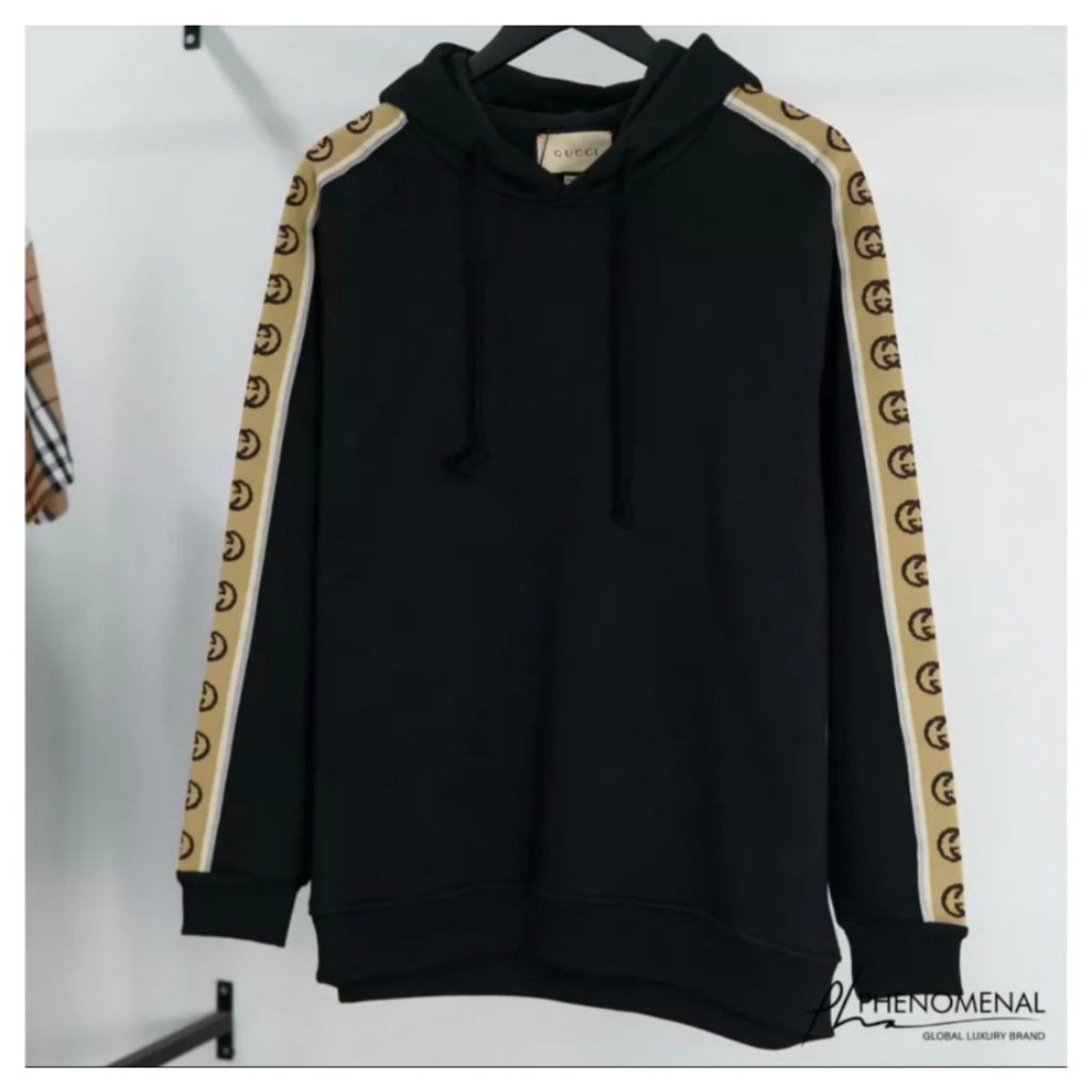 Áo Hoodie Gucci Thêu Sọc Tay Cao Cấp - Áo Hoodie Nam Nữ Thêu Sọc Tay Phong Cách Boy Phố Hottrend 2023