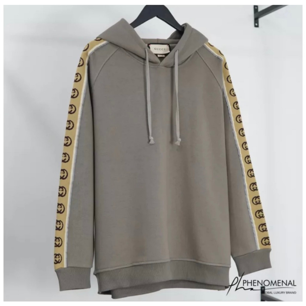 Áo Hoodie Gucci Thêu Sọc Tay Cao Cấp - Áo Hoodie Nam Nữ Thêu Sọc Tay Phong Cách Boy Phố Hottrend 2023