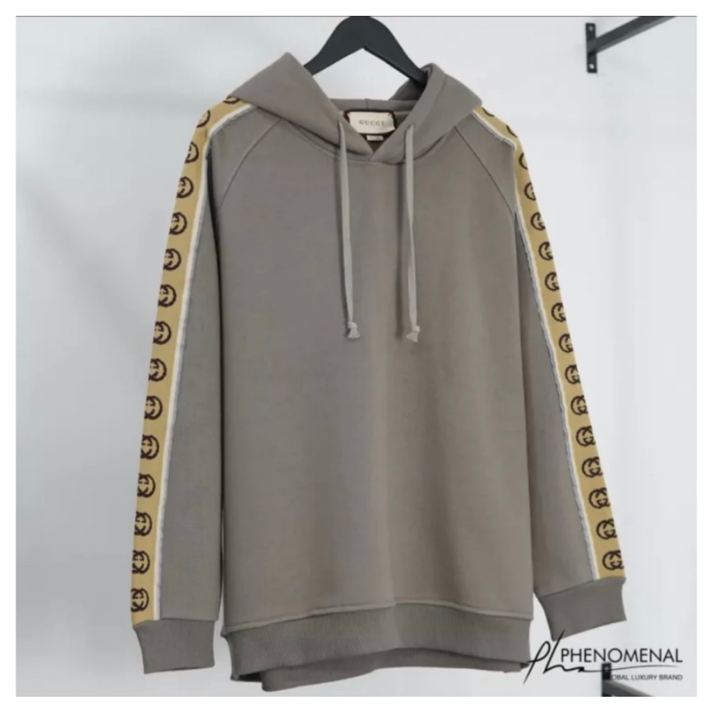 Áo Hoodie Gucci Thêu Sọc Tay Cao Cấp - Áo Hoodie Nam Nữ Thêu Sọc Tay Phong Cách Boy Phố Hottrend 2023