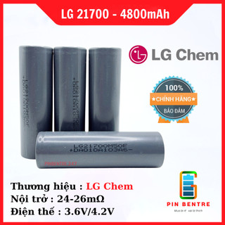 Cell pin lg 21700 dung lượng 4800mah xả 15a hàng mới chính hãng