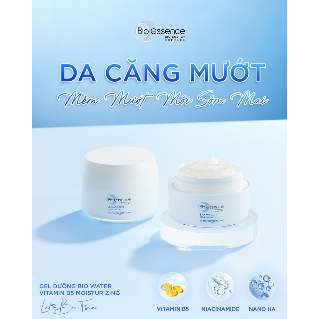 Kem dưỡng ẩm Bio-Essence Bio-Water B5 Moisturizing gel 50gr