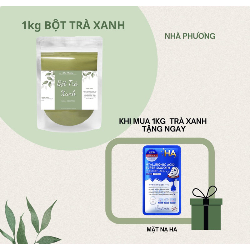 Bột trà xanh nguyên chất Organic gói 250gr