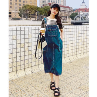  Yếm váy jeans nữ Chollima YJ029 phong cách trẻ trung năng động hàn quốc 